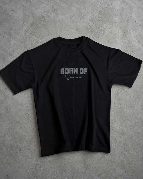 BLACK HORSE ON BLACK TEE